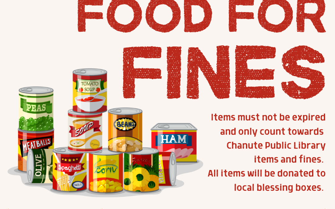 Foods for Fines starts Monday, October 21st!